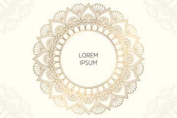 Dreamy wallpaper with mandala pattern