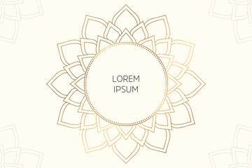 Dreamy wallpaper with mandala pattern