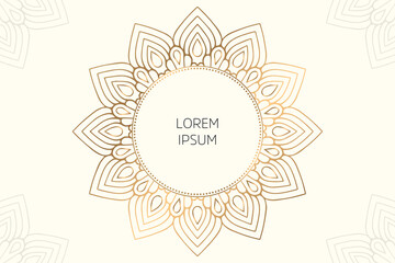 Dreamy wallpaper with mandala pattern