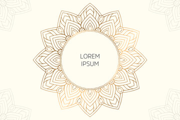 Dreamy wallpaper with mandala pattern