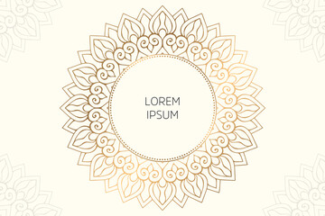 Dreamy wallpaper with mandala pattern