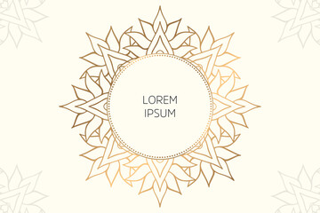 Dreamy wallpaper with mandala pattern