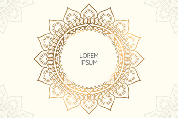 Dreamy wallpaper with mandala pattern