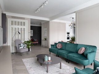 living room, modern apartment