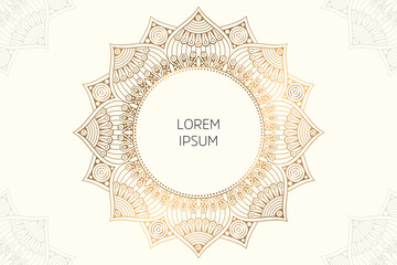 Dreamy wallpaper with mandala pattern