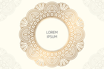 Dreamy wallpaper with mandala pattern