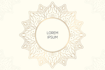 Dreamy wallpaper with mandala pattern