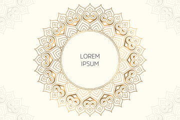 Dreamy wallpaper with mandala pattern