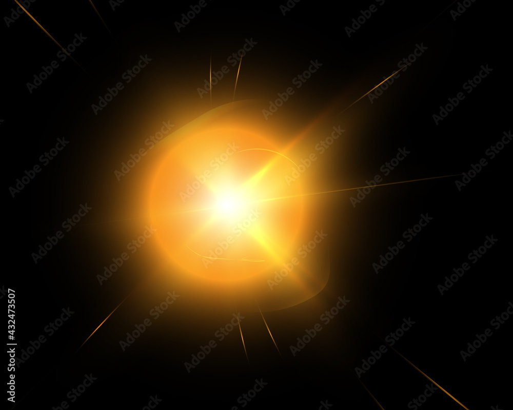 Poster futuristic light effect for vector illustrations.