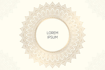 Dreamy wallpaper with mandala pattern