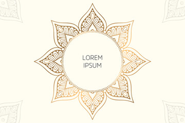 Dreamy wallpaper with mandala pattern