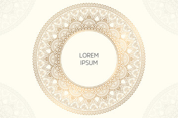 Dreamy wallpaper with mandala pattern