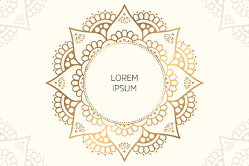 Dreamy wallpaper with mandala pattern