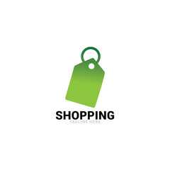 Shopping logo icon vector template.