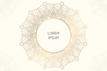 Dreamy wallpaper with mandala pattern