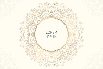 Dreamy wallpaper with mandala pattern