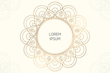 Dreamy wallpaper with mandala pattern