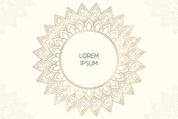 Dreamy wallpaper with mandala pattern