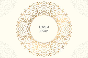 Dreamy wallpaper with mandala pattern