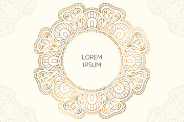 Dreamy wallpaper with mandala pattern