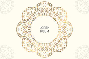 Dreamy wallpaper with mandala pattern