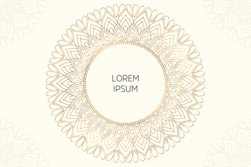 Dreamy wallpaper with mandala pattern