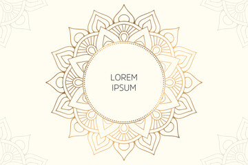 Dreamy wallpaper with mandala pattern