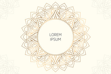 Dreamy wallpaper with mandala pattern