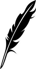Vector illustration of the feather