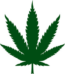 Vector illustration of the marijuana sign