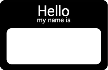 Vector illustration of the name tag © Stefan