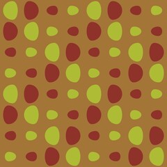 Rounded abstract seamless pattern - decorative accent for any surfaces.