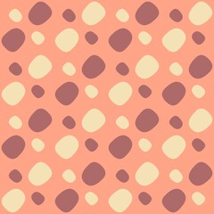 Rounded abstract seamless pattern - decorative accent for any surfaces.