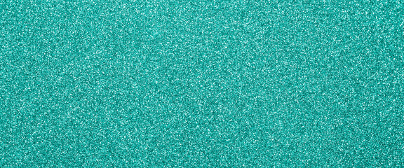 turquoise glitter silver glitter, place for text. Can be used as a background. Banner