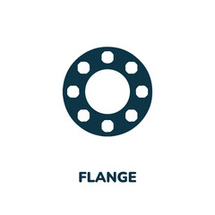 flange icon vector sign symbol. Simple element illustration. steel icon concept symbol design. Can be used for web and mobile.