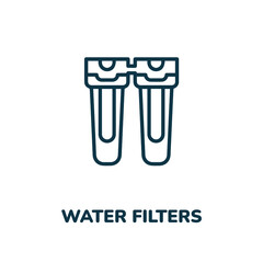 water filter icon vector sign symbol. Simple element illustration. water filter icon concept symbol design. Can be used for web and mobile.