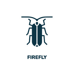 firefly icon vector sign symbol. Simple element illustration. insect icon concept symbol design. Can be used for web and mobile.