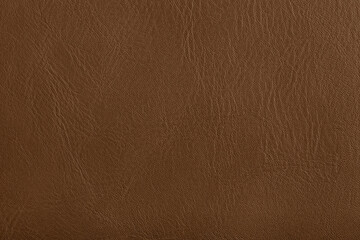 Genuine brown leather texture background. Dark natural skin background.