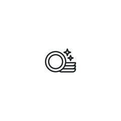 Clean dishes -outline icon