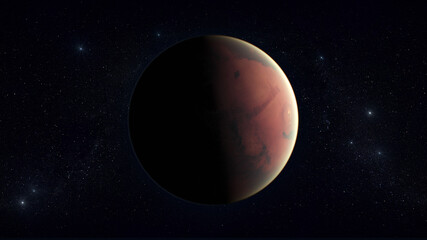Mars. Astronomy and science concept. Space theme.