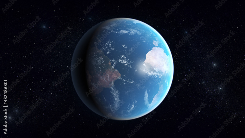 Canvas Prints earth - high resolution 3d images presents planets of the solar system.