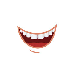 Smile. Smiling mouth, vector illustration