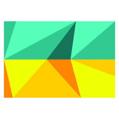 vector illustration of the State Flag of Ukraine made in a stylized polygonal geometric style isolated on a white background. useful for web design, print, posters, decoration elements, merchandise.
