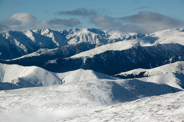 Fototapeta premium Winter in the Carpathian mountains