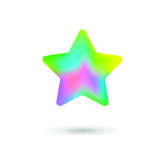 Icon with a multicolored star.