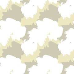 Fototapeta na wymiar Yellow Brush Stroke Camouflage Abstract Seamless Pattern Background