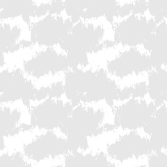 Black and White Brush Stroke Camouflage Abstract Seamless Pattern Background