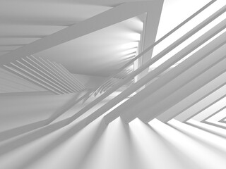 White Modern Background. Abstract Building Concept