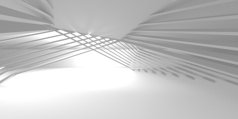 Naklejka premium White Modern Background. Abstract Building Concept