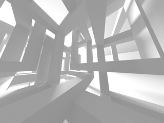 Fototapeta premium Abstract White Architecture Design Concept